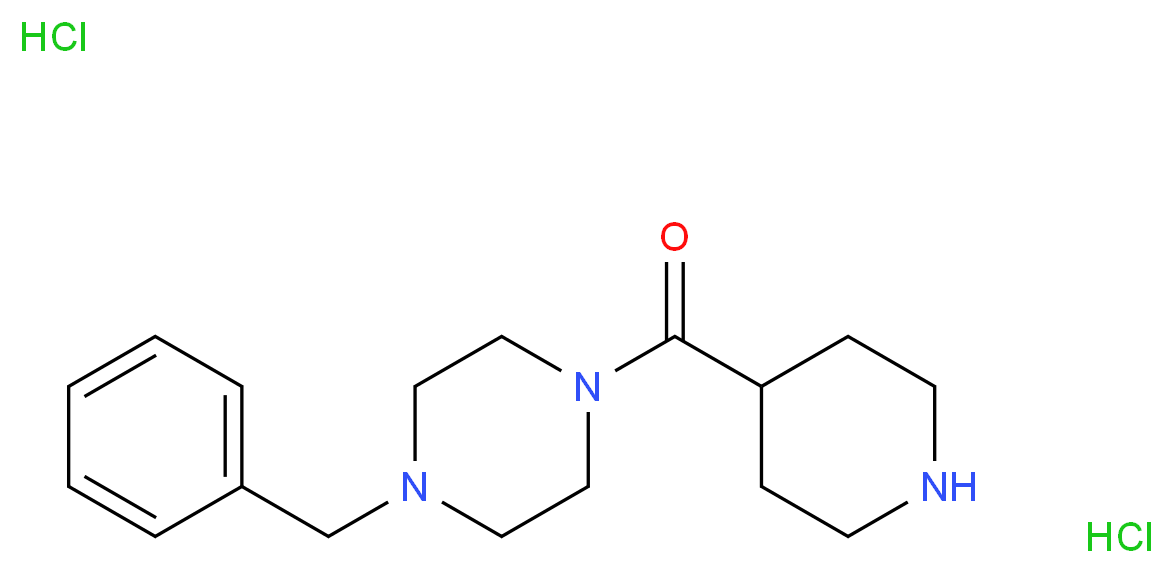 (4-Benzylpiperazin-1-yl)piperidin-4-yl-methanone dihydrochloride_Molecular_structure_CAS_1185013-84-6)