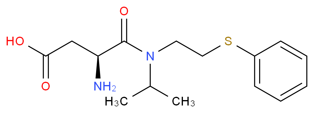 (3S)-3-amino-4-{isopropyl[2-(phenylthio)ethyl]amino}-4-oxobutanoic acid_Molecular_structure_CAS_)