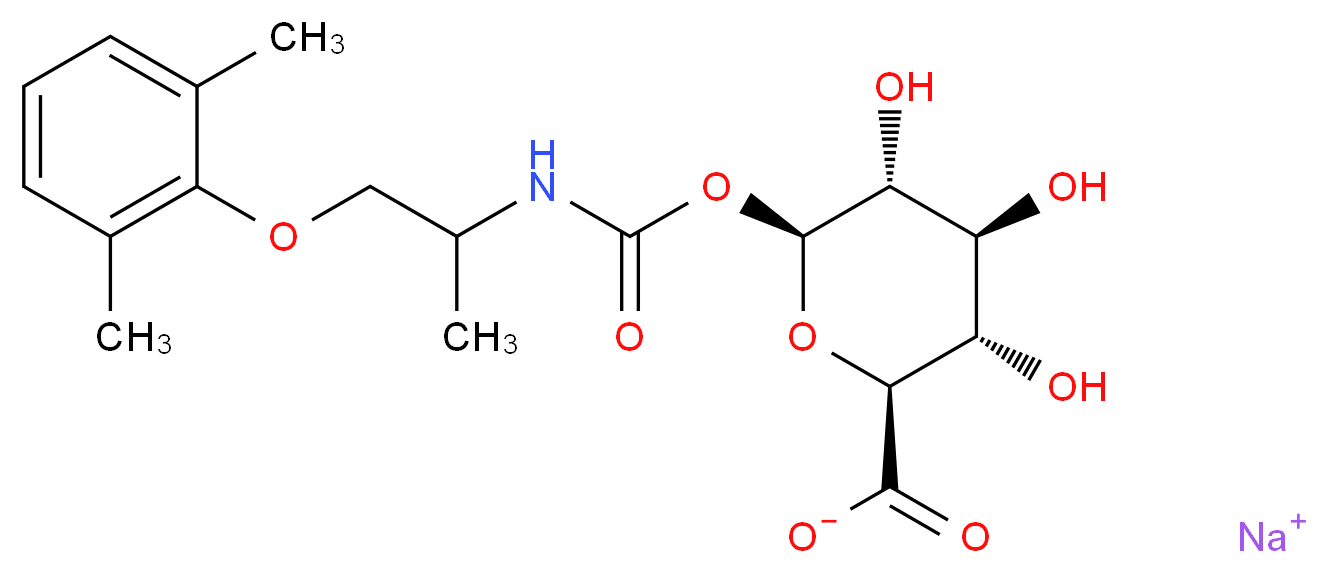 Mexiletine N-Carbonyloxy β-D-Glucuronide Sodium Salt_Molecular_structure_CAS_915202-34-5)