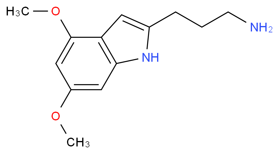 3-(4,6-dimethoxy-1H-indol-2-yl)propan-1-amine_Molecular_structure_CAS_)