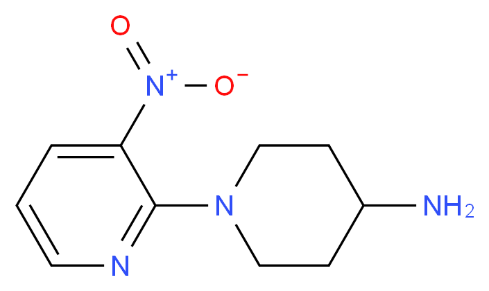 1-(3-Nitropyridin-2-yl)piperidin-4-amine_Molecular_structure_CAS_)