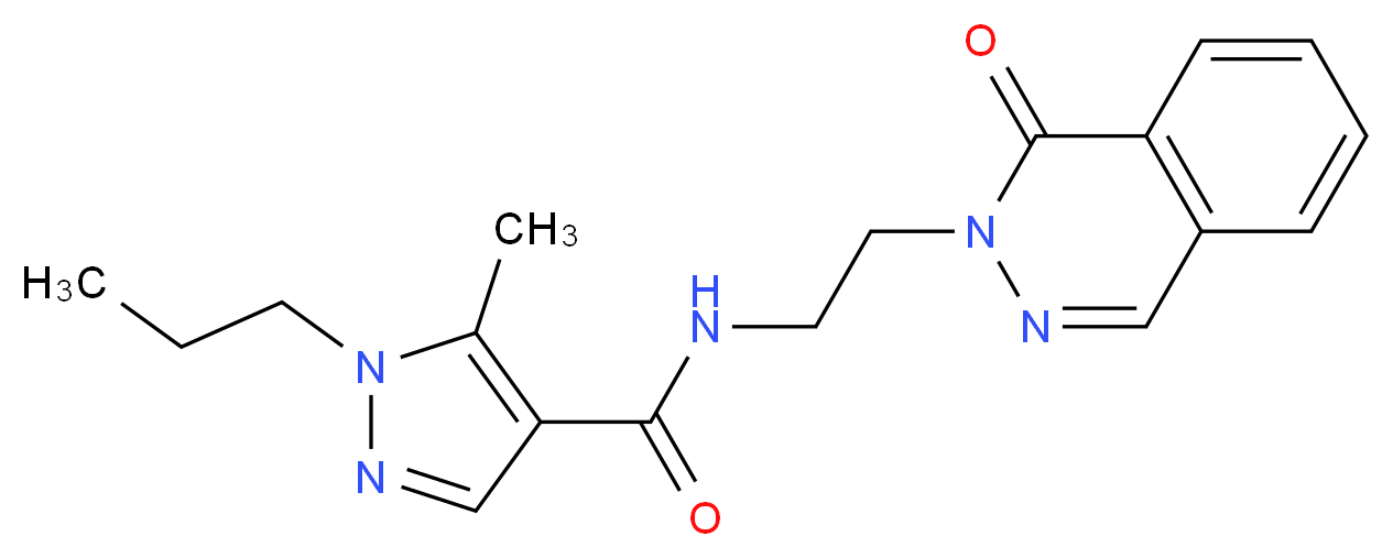 5-methyl-N-[2-(1-oxophthalazin-2(1H)-yl)ethyl]-1-propyl-1H-pyrazole-4-carboxamide_Molecular_structure_CAS_)