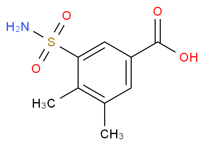 3,4-dimethyl-5-sulfamoylbenzoic acid_Molecular_structure_CAS_)