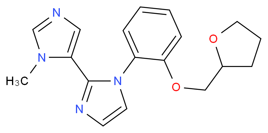 3'-methyl-1-[2-(tetrahydrofuran-2-ylmethoxy)phenyl]-1H,3'H-2,4'-biimidazole_Molecular_structure_CAS_)
