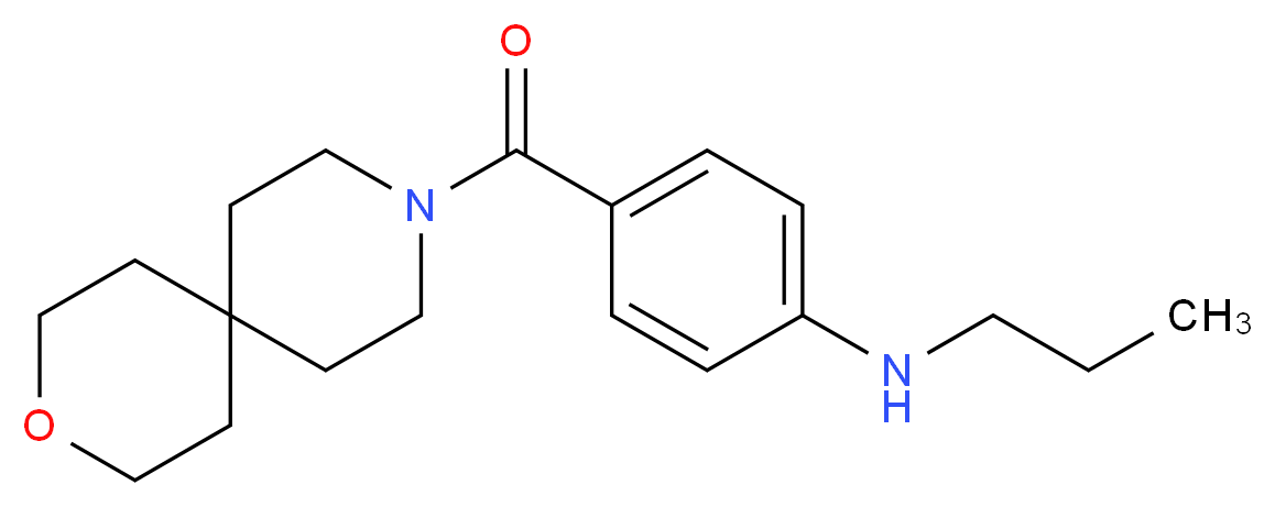 4-(3-oxa-9-azaspiro[5.5]undec-9-ylcarbonyl)-N-propylaniline_Molecular_structure_CAS_)