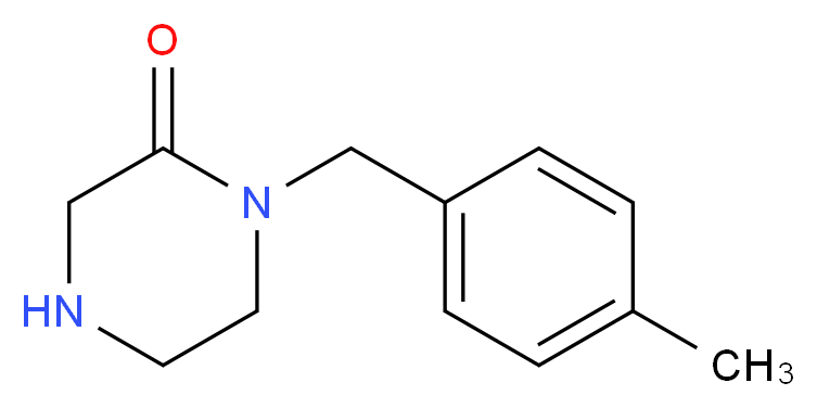 1-(4-methylbenzyl)piperazin-2-one_Molecular_structure_CAS_938458-91-4)