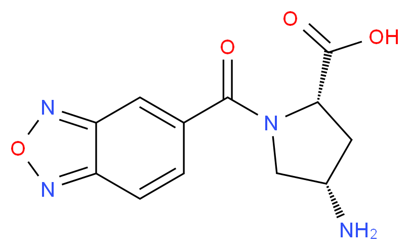 (4S)-4-amino-1-(2,1,3-benzoxadiazol-5-ylcarbonyl)-L-proline_Molecular_structure_CAS_)
