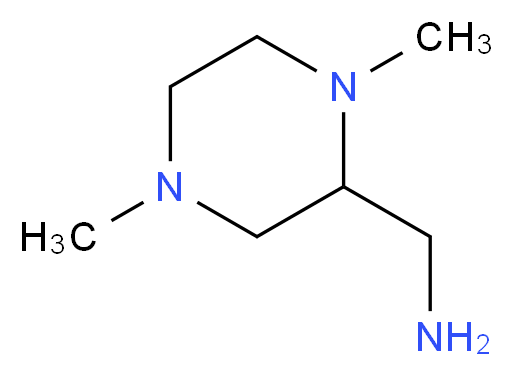 1-(1,4-dimethyl-2-piperazinyl)methanamine_Molecular_structure_CAS_131922-07-1)