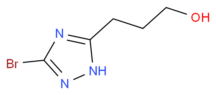 3-(3-bromo-1H-1,2,4-triazol-5-yl)propan-1-ol_Molecular_structure_CAS_)