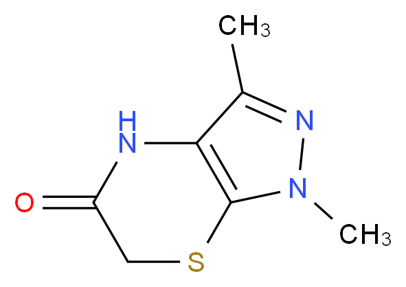 1,3-dimethyl-1H,4H,5H,6H-pyrazolo[3,4-b][1,4]thiazin-5-one_Molecular_structure_CAS_)