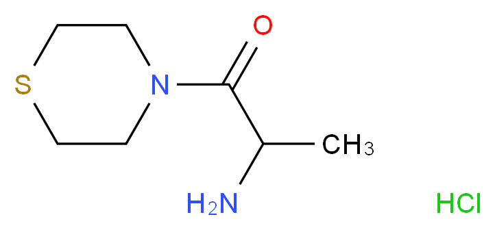 2-amino-1-(thiomorpholin-4-yl)propan-1-one hydrochloride_Molecular_structure_CAS_)