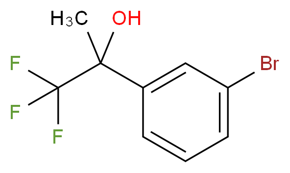 2-(3-bromophenyl)-1,1,1-trifluoropropan-2-ol_Molecular_structure_CAS_)