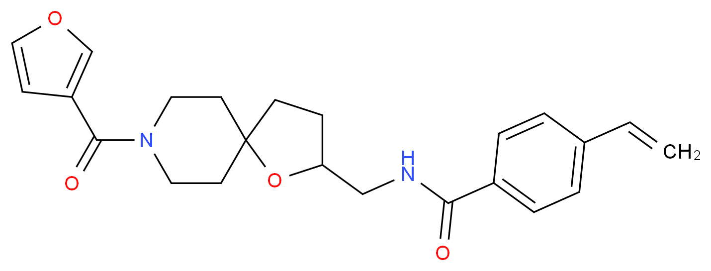 N-{[8-(3-furoyl)-1-oxa-8-azaspiro[4.5]dec-2-yl]methyl}-4-vinylbenzamide_Molecular_structure_CAS_)