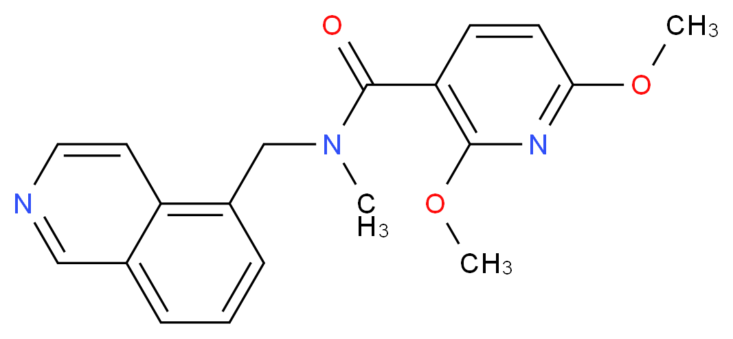 N-(5-isoquinolinylmethyl)-2,6-dimethoxy-N-methylnicotinamide_Molecular_structure_CAS_)
