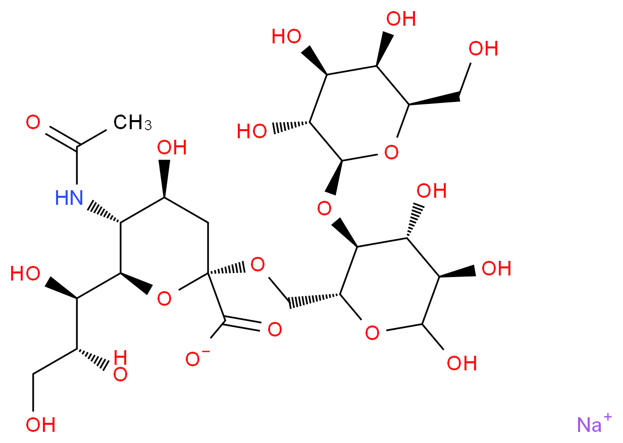 6′-Sialyllactose sodium salt_Molecular_structure_CAS_74609-39-5)