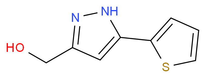 (5-thien-2-yl-1H-pyrazol-3-yl)methanol_Molecular_structure_CAS_852228-02-5)