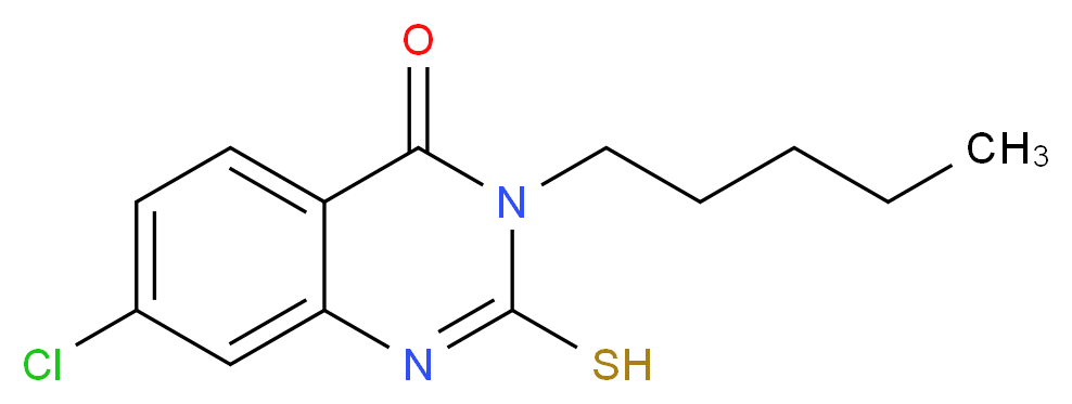 7-chloro-2-mercapto-3-pentylquinazolin-4(3H)-one_Molecular_structure_CAS_)