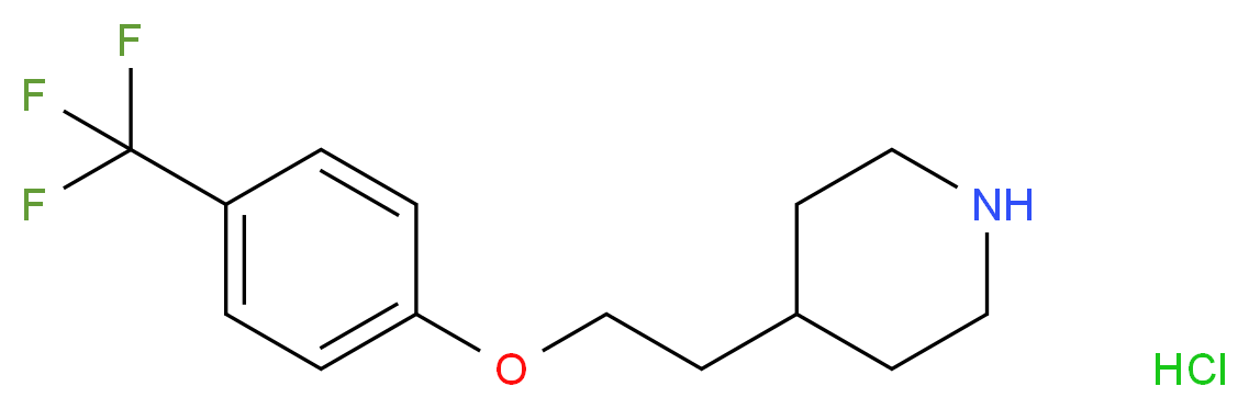 4-{2-[4-(Trifluoromethyl)phenoxy]ethyl}piperidine hydrochloride_Molecular_structure_CAS_)