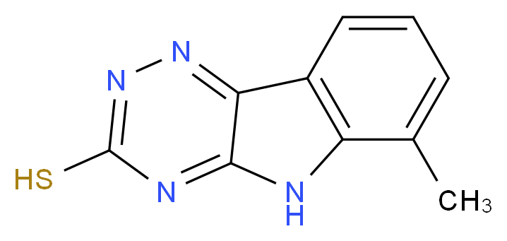 6-methyl-5H-[1,2,4]triazino[5,6-b]indole-3-thiol_Molecular_structure_CAS_83515-26-8)