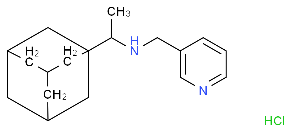 (1-Adamantan-1-yl-ethyl)-pyridin-3-yl-methyl-amine hydrochloride_Molecular_structure_CAS_)