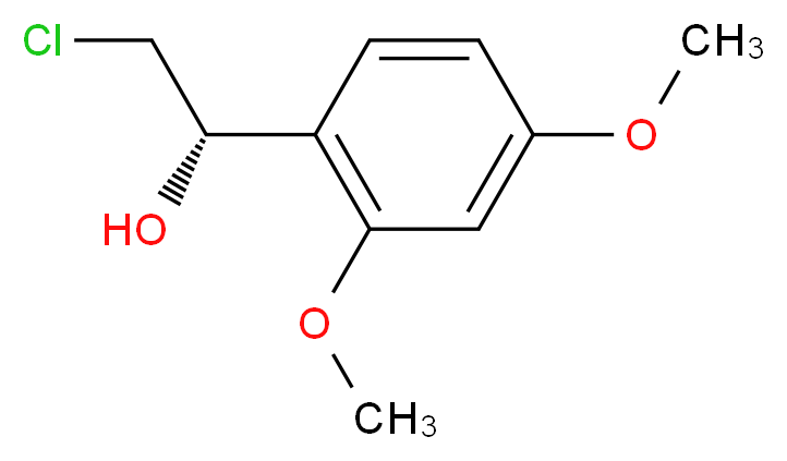 (1S)-2-chloro-1-(2,4-dimethoxyphenyl)ethanol_Molecular_structure_CAS_)