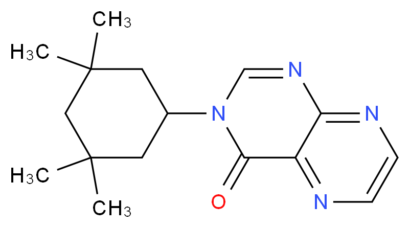 3-(3,3,5,5-tetramethylcyclohexyl)pteridin-4(3H)-one_Molecular_structure_CAS_)