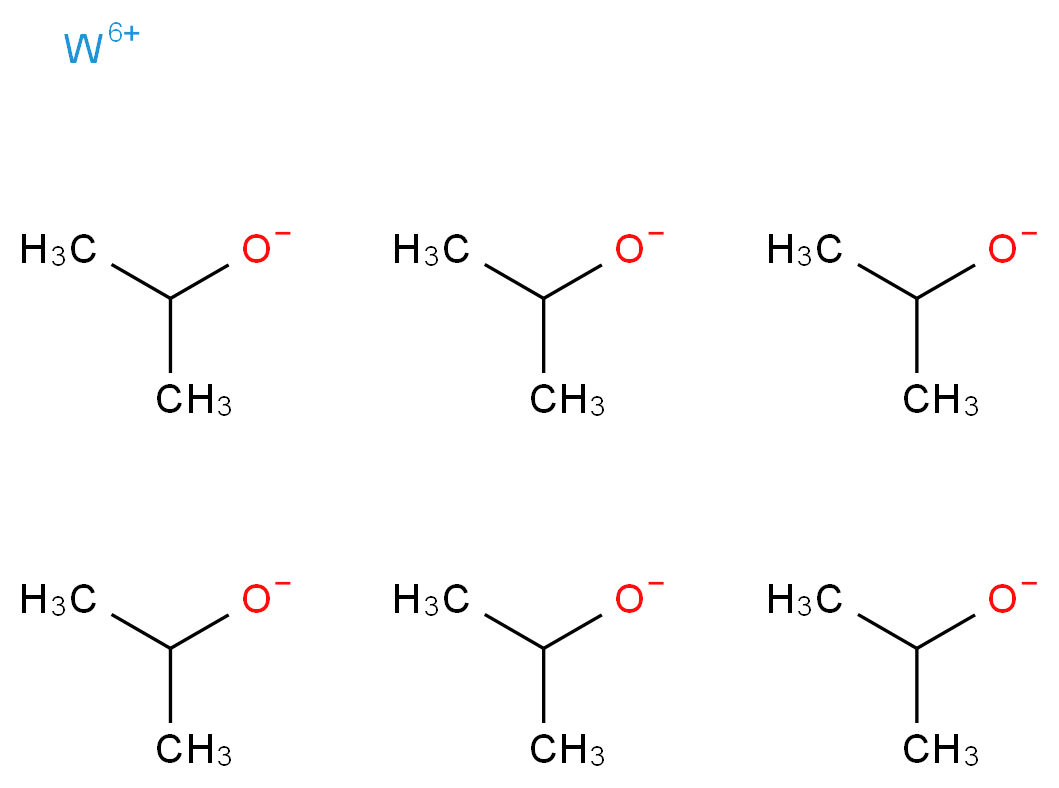 Tungsten(VI) isopropoxide_Molecular_structure_CAS_52321-90-1)