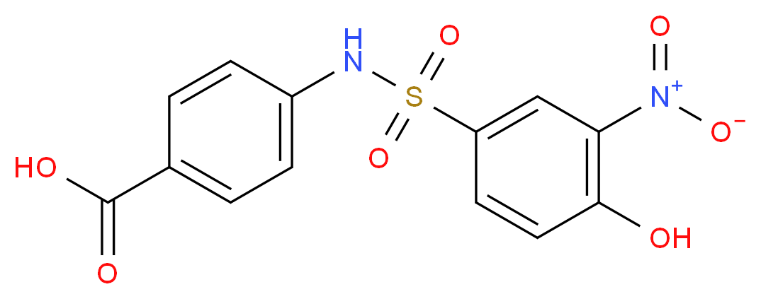 4-(4-Hydroxy-3-nitro-benzenesulfonylamino)-benzoic acid_Molecular_structure_CAS_)