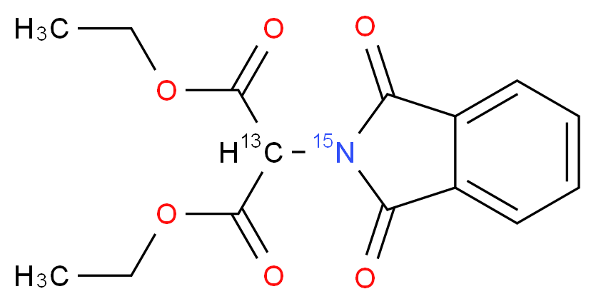 Ethyl phthalimidomalonate-2-13C, 15N_Molecular_structure_CAS_92096-47-4)