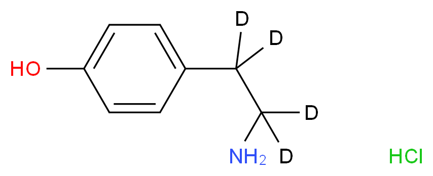 p-Tyramine-d4 Hydrochloride_Molecular_structure_CAS_1189884-47-6)