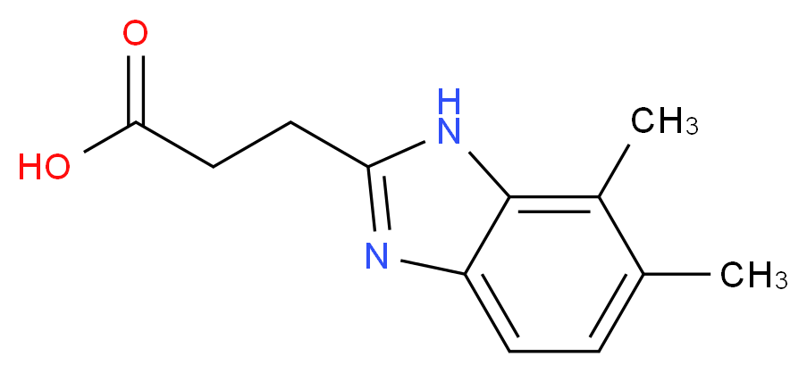 3-(4,5-Dimethyl-1H-benzimidazol-2-yl)-propanoic acid_Molecular_structure_CAS_)