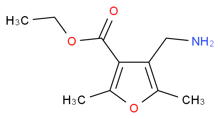 4-Aminomethyl-2,5-dimethyl-furan-3-carboxylic acid ethyl ester_Molecular_structure_CAS_)
