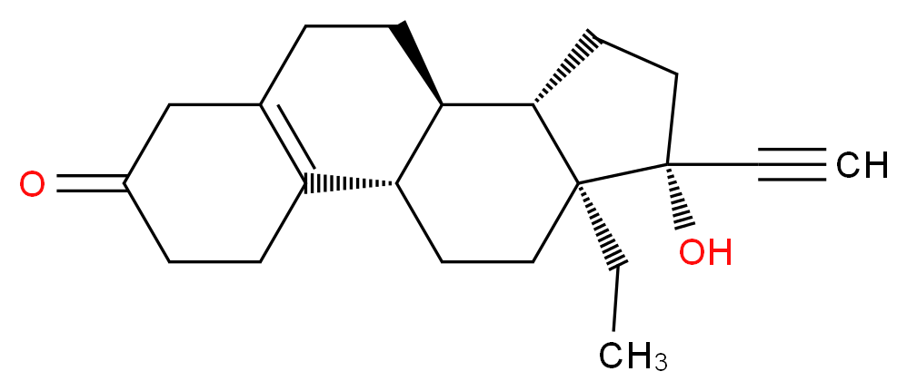 13-Ethyl-17-hydroxy-18,19-dinor-17α-pregn-5(10)-en-20-yn-3-one(Levo Norgestrel Impurity)_Molecular_structure_CAS_19914-67-1)