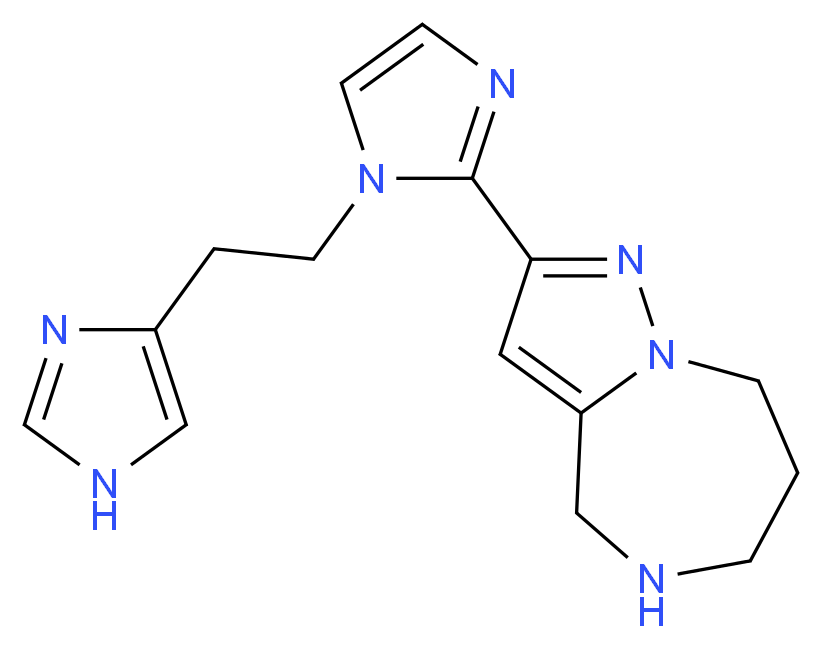 2-{1-[2-(1H-imidazol-4-yl)ethyl]-1H-imidazol-2-yl}-5,6,7,8-tetrahydro-4H-pyrazolo[1,5-a][1,4]diazepine_Molecular_structure_CAS_)
