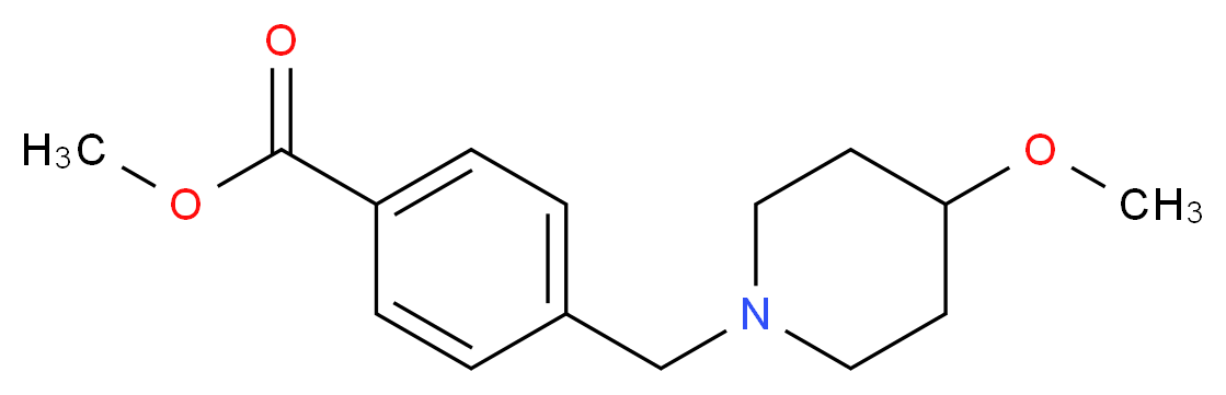 methyl 4-[(4-methoxypiperidin-1-yl)methyl]benzoate_Molecular_structure_CAS_)