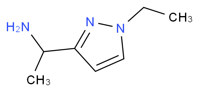 1-(1-ethyl-1H-pyrazol-3-yl)ethanamine_Molecular_structure_CAS_911788-34-6)