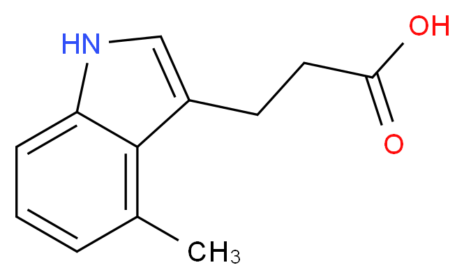3-(4-methyl-1H-indol-3-yl)propanoic acid_Molecular_structure_CAS_)
