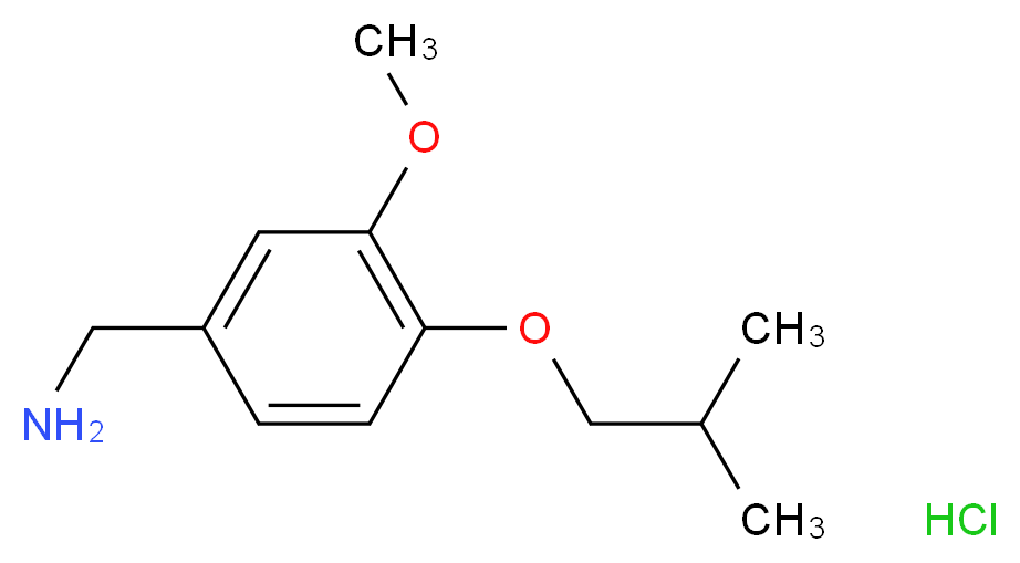 (4-isobutoxy-3-methoxyphenyl)methanamine hydrochloride_Molecular_structure_CAS_)