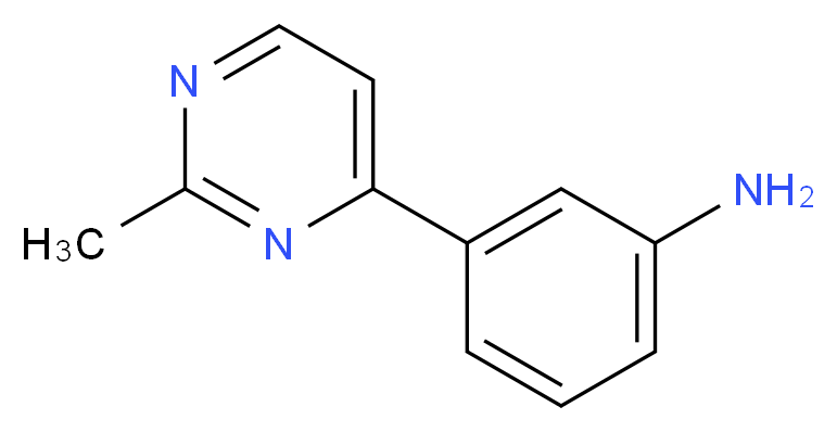3-(2-Methylpyrimidin-4-yl)benzenamine_Molecular_structure_CAS_175201-90-8)