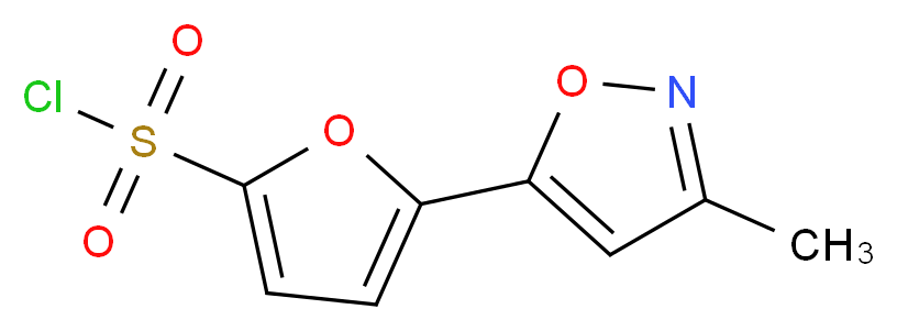 5-(3-methyl-5-isoxazolyl)-2-furansulfonyl chloride_Molecular_structure_CAS_1060817-75-5)