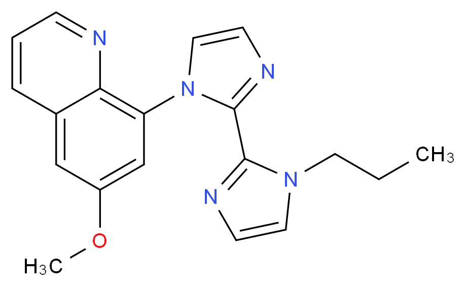 6-methoxy-8-(1'-propyl-1H,1'H-2,2'-biimidazol-1-yl)quinoline_Molecular_structure_CAS_)