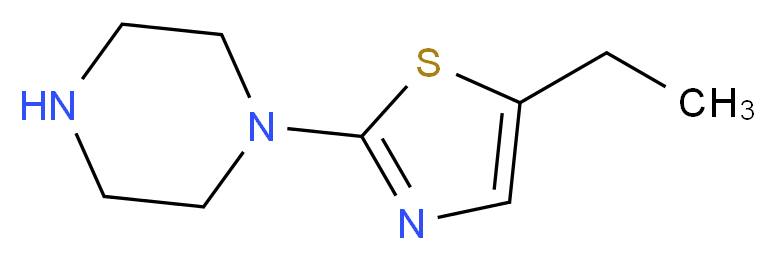 1-(5-ethyl-1,3-thiazol-2-yl)piperazine_Molecular_structure_CAS_)