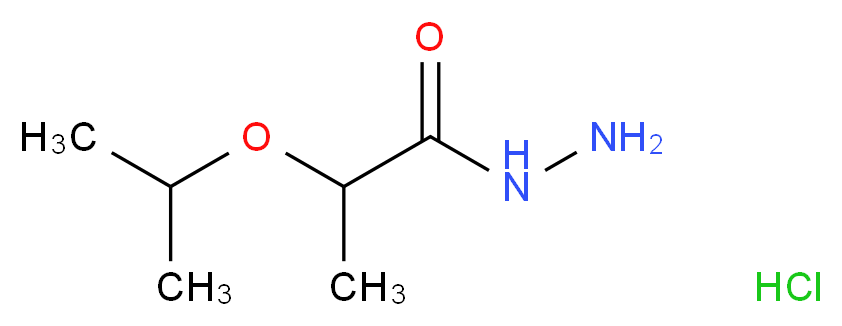 2-Isopropoxypropanohydrazide hydrochloride_Molecular_structure_CAS_)