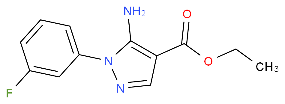 ethyl 5-amino-1-(3-fluorophenyl)-1H-pyrazole-4-carboxylate_Molecular_structure_CAS_)