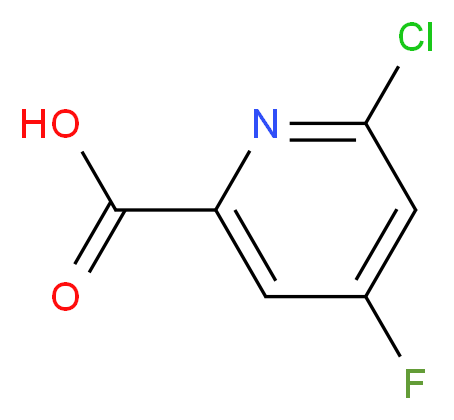 6-chloro-4-fluoropicolinic acid_Molecular_structure_CAS_1060809-28-0)