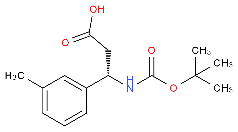 BOC-(S)-3-AMINO-3-(3-METHYL-PHENYL)-PROPIONIC ACID_Molecular_structure_CAS_499995-75-4)