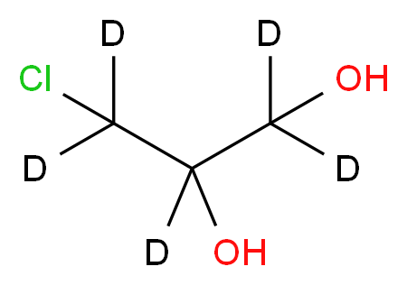 (±)-3-Chloro-1,2-propane-1,1,2,3,3-d5-diol_Molecular_structure_CAS_342611-01-2)