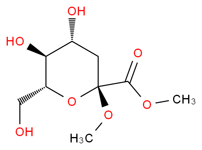 Methyl (Methyl 3-Deoxy-D-arabino-heptulopyranosid)uronate_Molecular_structure_CAS_85549-51-5)