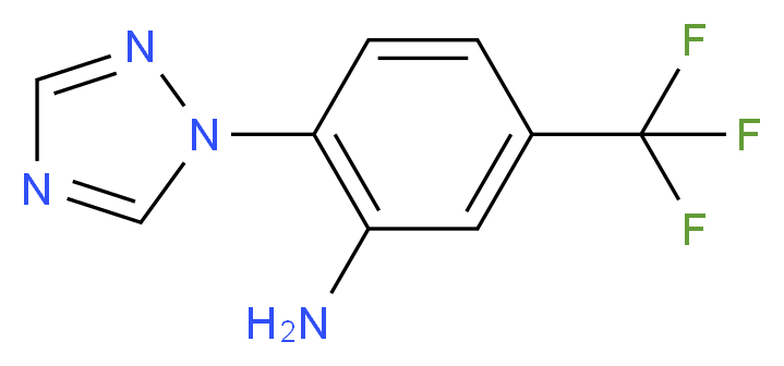 2-[1,2,4]Triazol-1-yl-5-trifluoromethyl-phenylamine_Molecular_structure_CAS_)