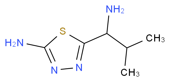 5-(1-amino-2-methylpropyl)-1,3,4-thiadiazol-2-amine_Molecular_structure_CAS_1243250-16-9)